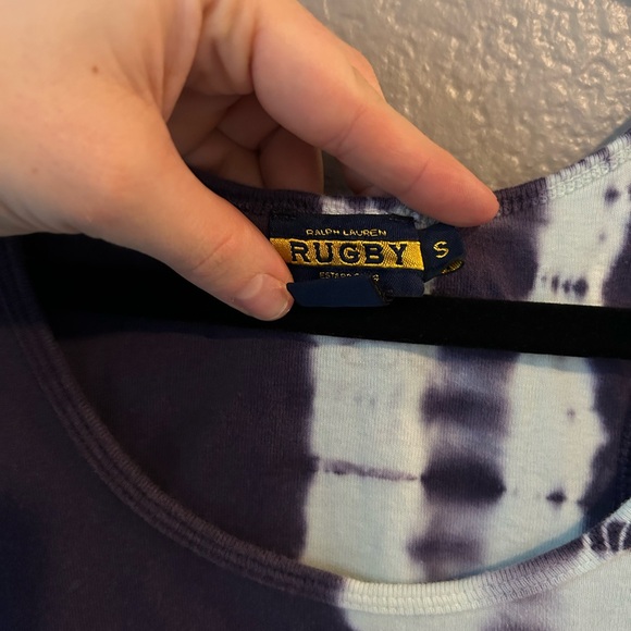 Rugby Ralph Lauren Purple and Blue Tie-Dye Tank Top - Picture 2 of 5